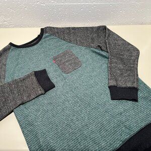 Levi's Men's Lightweight Striped Cotton Blend Crewneck Sweater